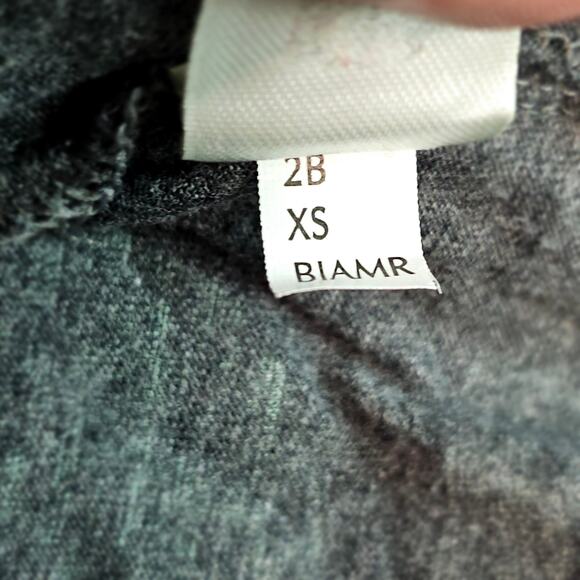 PINK T Shirt Women's Extra Small Victoria's Secret Long Sleeve Gray Green Logo - Picture 6 of 6